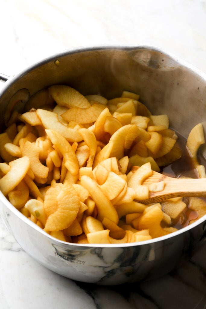 apples cooked for just 5 minutes