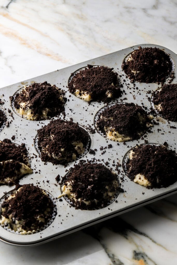 top with oreo crumbs