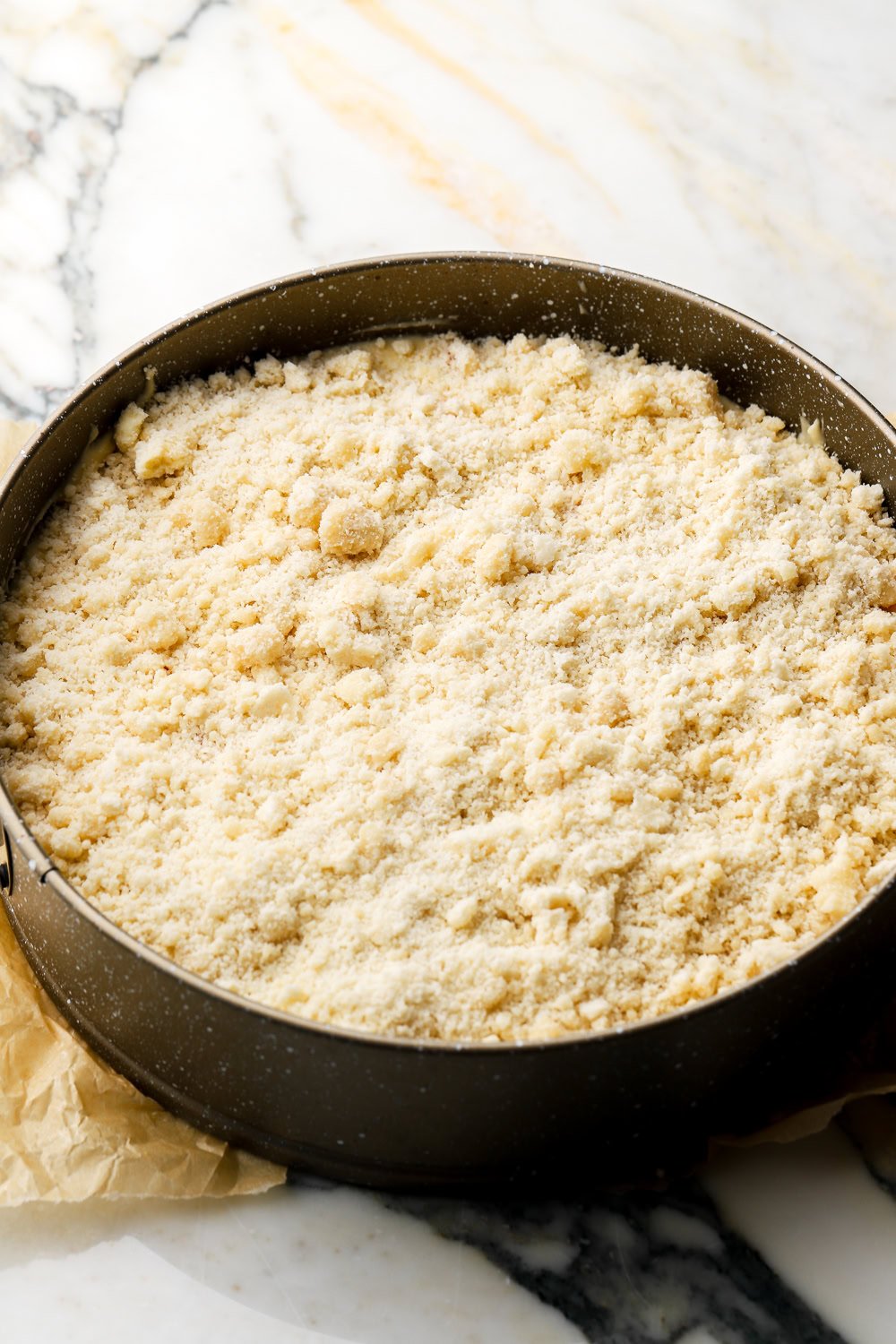 batter topped with streusel