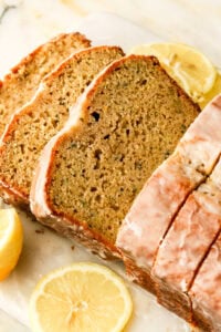 Lemon Zucchini Bread with Lemon Glaze