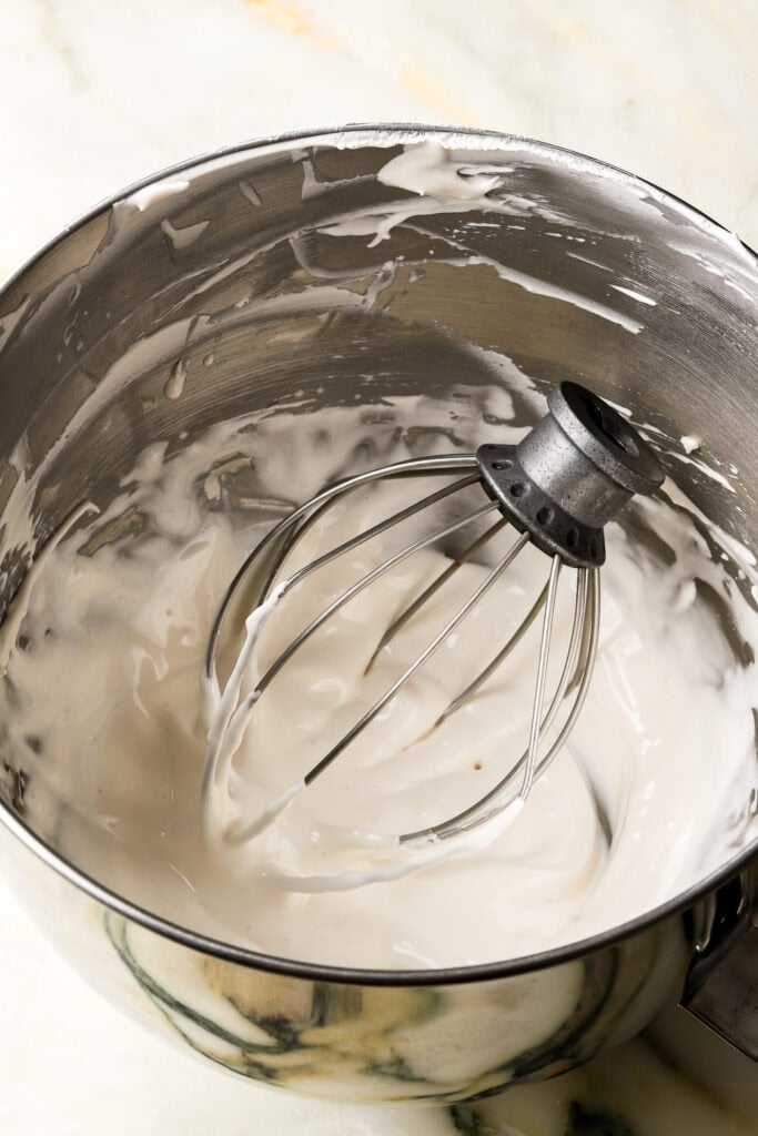 royal icing a little more runny for "flooding"