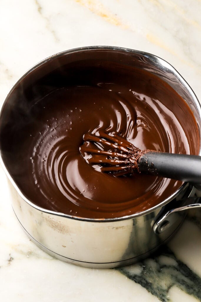 finished chocolate pudding