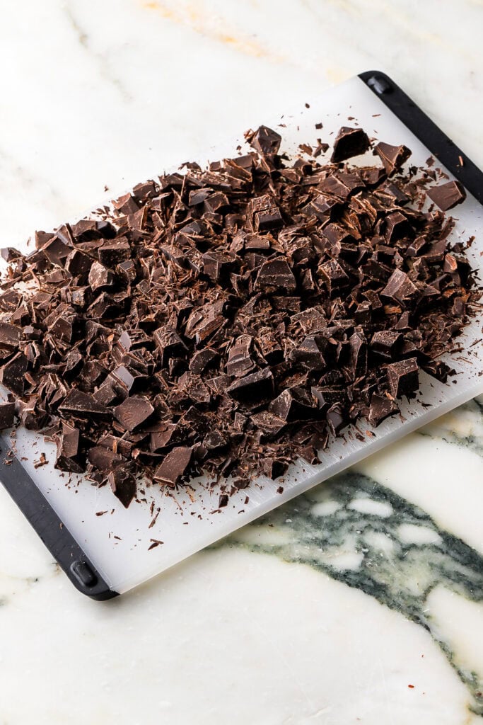 chopped chocolate bar