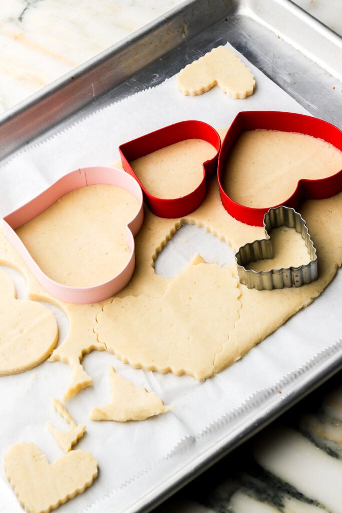cookies cut out as close together as possible