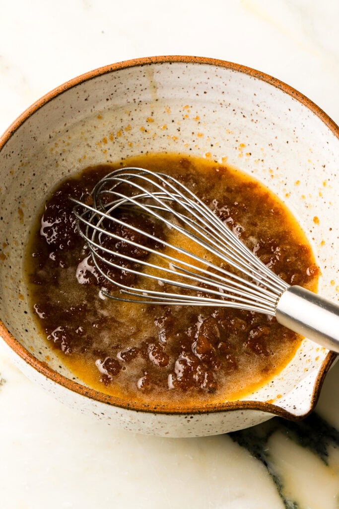 brown butter mixed with sugar