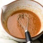 brown butter mixed with brown sugar, vanilla and cinnamon for the shortbread