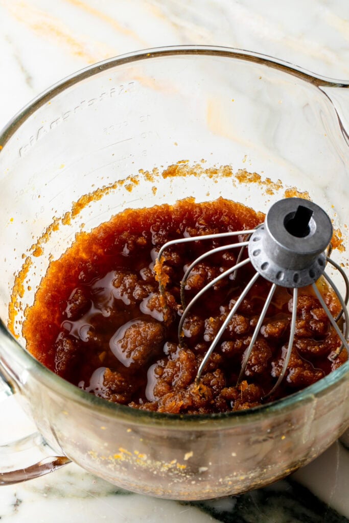brown butter with orange zest and brown sugar