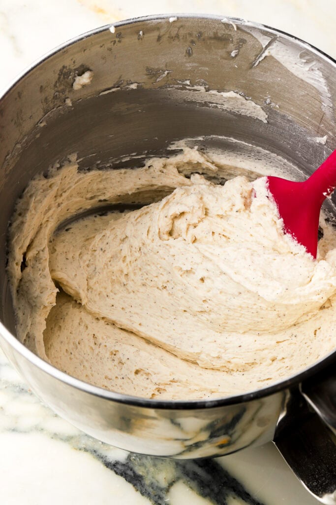 finished peppermint buttercream 