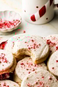 Frosted Peppermint Sugar Cookies